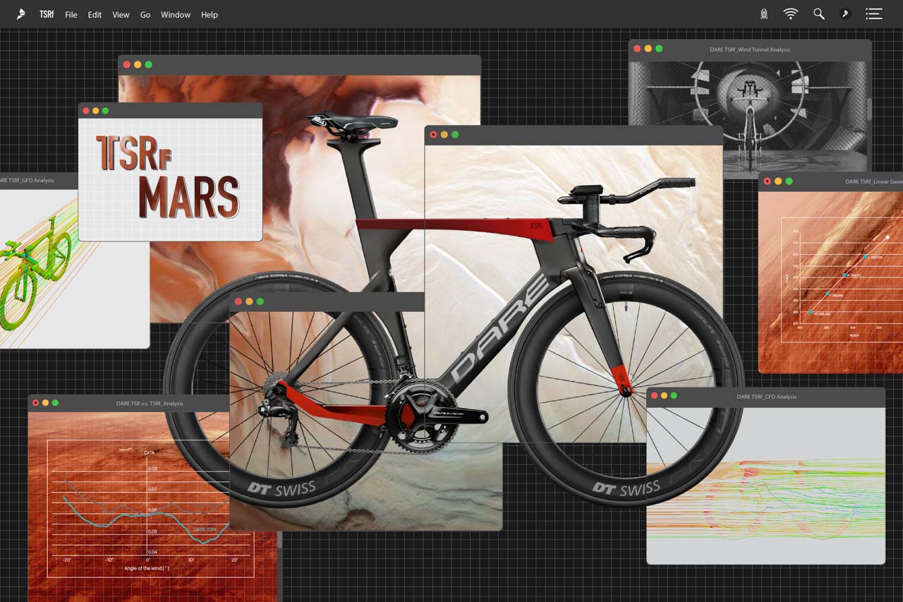 TSRf Mars Red Charges On | DARE Bikes